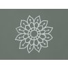 Drevená mandala na stenu Kvet (Farba obrazu Sivá)