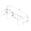TRESE TV STOLIK 150CM ROZMERY