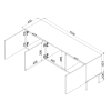 ISLA TV STOLIK 150CM