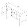 ALMA SIROKA KOMODA 3D ROZMER