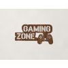 Detská nálepka na stenu Gaming zone (Farba obrazu Orech)