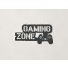 Detská nálepka na stenu Gaming zone (Farba obrazu Antracit)