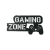 Detská nálepka na stenu Gaming zone (Farba obrazu Sivá, Rozmer obrazu 16,5 x 31,5 cm)