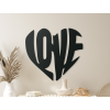 Drevený nápis Love v srdci