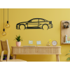 Drevená nálepka na stenu BMW M2 (Farba obrazu Sivá, Rozmer obrazu 18,5 x 60 cm)