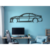 Drevený obraz na stenu BMW M4 (Farba obrazu Sivá, Rozmer obrazu 17,5 x 60 cm)