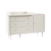 Petite 3drawer+1door chest champagne 3