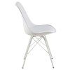 2x Jedálenská stolička Eris - biela ekokoža