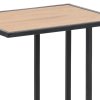 Odkladací stolík Seaford - dub divoký / čierna
