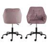 Kancelárska stolička Brooke - ružová / čierna