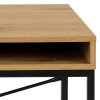 Písací stolík Seaford 140 - dub divoký / čierna