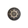 Kvetinová mandala Nočný ornament (Povrchová úprava Matná, Rozmer obrazu 33,5 x 33,5 cm)