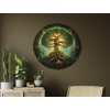 Okrúhly Strom života Yggdrasil (Povrchová úprava Matná, Rozmer obrazu 33,5 x 35 cm)
