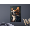 Obraz Corgi s rešpektom (Farba rámu Bez rámu, Povrchová úprava Matná, Veľkosť obrazu A4)