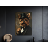 Obraz Yorkie z podsvetia (Farba rámu Bez rámu, Povrchová úprava Matná, Veľkosť obrazu A4)