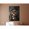Obraz Pán Shih Tzu v klobúku (Farba rámu Bez rámu, Povrchová úprava Matná, Veľkosť obrazu A4)