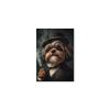 Obraz Pán Shih Tzu v klobúku (Farba rámu Bez rámu, Povrchová úprava Matná, Veľkosť obrazu A4)
