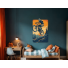 Obraz na stenu Na bicykli v teréne (Povrchová úprava Matná, Rozmer obrazu 49 x 32,5 cm)