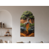 Strom života Deväť svetov (Povrchová úprava Matná, Rozmer obrazu 49 x 27 cm)