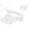 3D I MANZELSKA POSTEL BIELA DUB CRAFT R