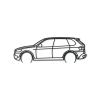 AKCIA Dekorácia na stenu BMW X5 E70, Čierna