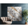 Viacdielny mramorový obraz Elegant (Povrchová úprava Matná, Rozmer obrazu 63 x 63 cm)