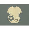 Drevená dekorácia Futbalový dres - na mieru (Farba obrazu Prírodná)