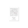 Personalizovaná mapa vášho výnimočného miesta + vlastný text (Farba rámu Bez rámu, Povrchová úprava Matná, Veľkosť obrazu A4)