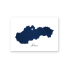 Obraz Náš domov na mape Slovenska - na mieru (Farba rámu Bez rámu, Povrchová úprava Matná, Veľkosť obrazu A4)