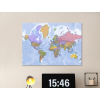 Politická mapa sveta (Farba rámu Bez rámu, Povrchová úprava Matná, Veľkosť obrazu A2)