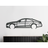 AKCIA Drevená nálepka na stenu Mercedes CLS63 AMG - 25x86 cm, čierna