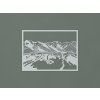 Drevený obraz Grossglockner (Farba obrazu Sivá)