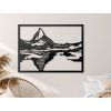 Drevený obraz Matterhorn (Farba obrazu Sivá, Rozmer obrazu 31 x 42,5 cm)