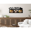 AKCIA - Fotorámik so srdiečkami Love, Biela