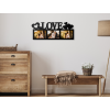AKCIA - Fotorámik so srdiečkami Love, Biela