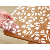 69809 makke sklo kvetinky pvc folia na stol na mieru