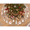 Mäkké sklo Santa - PVC fólia na stôl (na mieru) (Tvar stola Zaoblené rohy)